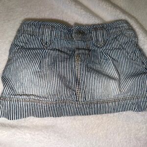 Vintage 90’s Arizona Jean Company Blue and White Denim Skirt. 9 Months. Preloved